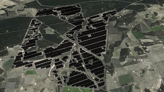3D rendering of proposed Bulli Creek Solar Farm near Millmerran by company Solar Choice. Photo Contributed
