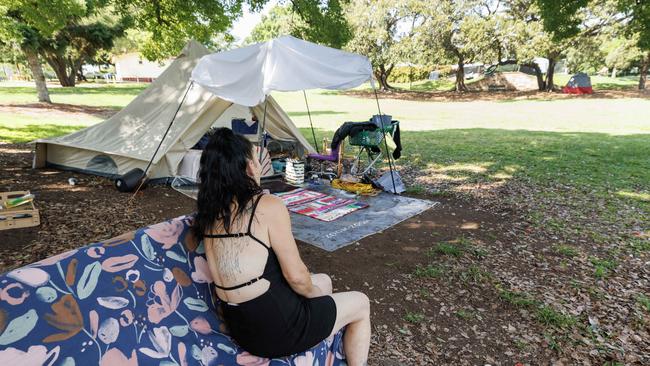 Musgrave Park resident Alisha has noticed an increase in fighting and unsociable behaviour amongst the South Brisbane homeless community.