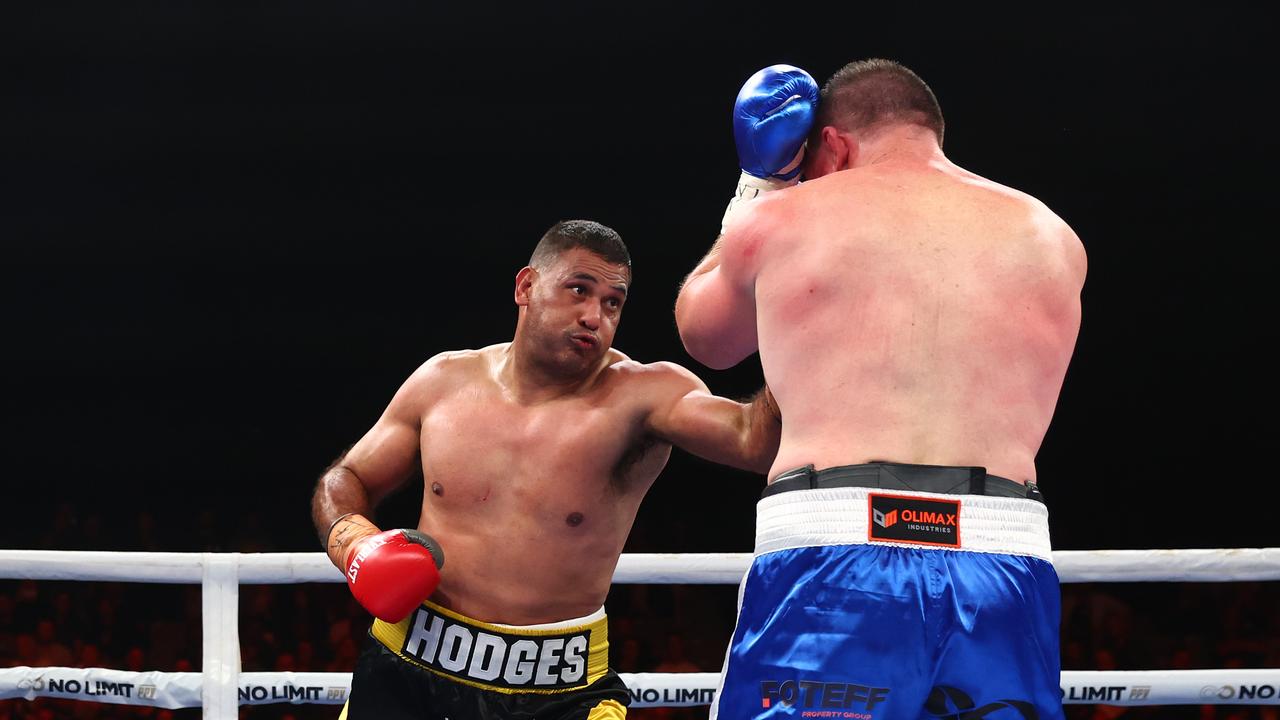 Paul Gallen and Justin Hodges last fought in September. (Photo by Chris Hyde/Getty Images)