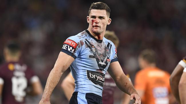 Nathan Cleary was in the wars (Photo by Ian Hitchcock/Getty Images).