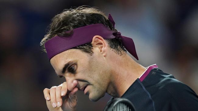 Roger Federer is in doubt to compete at the Australian Open. Picture: AAP/Michael Dodge