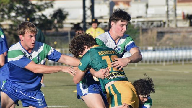 Dolphins Cup Round 3, The Cathedral College versus St Brendan's College, at Kettle Park, Rockhampton, on June 11, 2024.