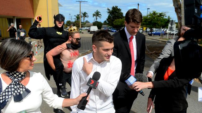 Michael Philippou departs the Christies Beach Magistrates' Court in February. Picture: Sam Wundke/AAP