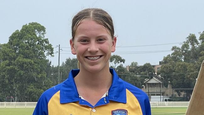 Caoimhe Bray put in an incredible batting performance for Newcastle. Photo: supplied.