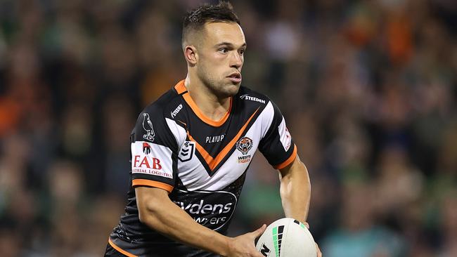 Luke Brooks is heading to Manly but who will take his spot at the Tigers? Picture: Getty Images.