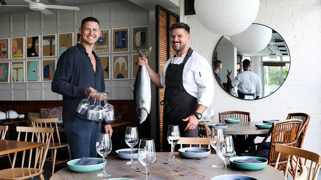 North Bondi Fish general manager Jack James Steer and head chef Stefano Mondonico. Picture: Jane Dempster