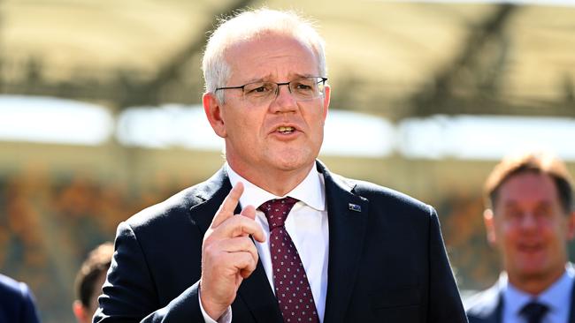 Scott Morrison says ‘this landmark agreement means that Australia can make up to 100 million world-leading mRNA doses every year’. Picture: Dan Peled