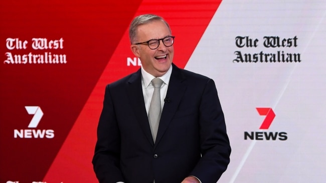 Mr Albanese said voters were disillusioned from politics because of a "revolving door of leadership" during the final leaders' debate on Wednesday night. Picture: Getty Images