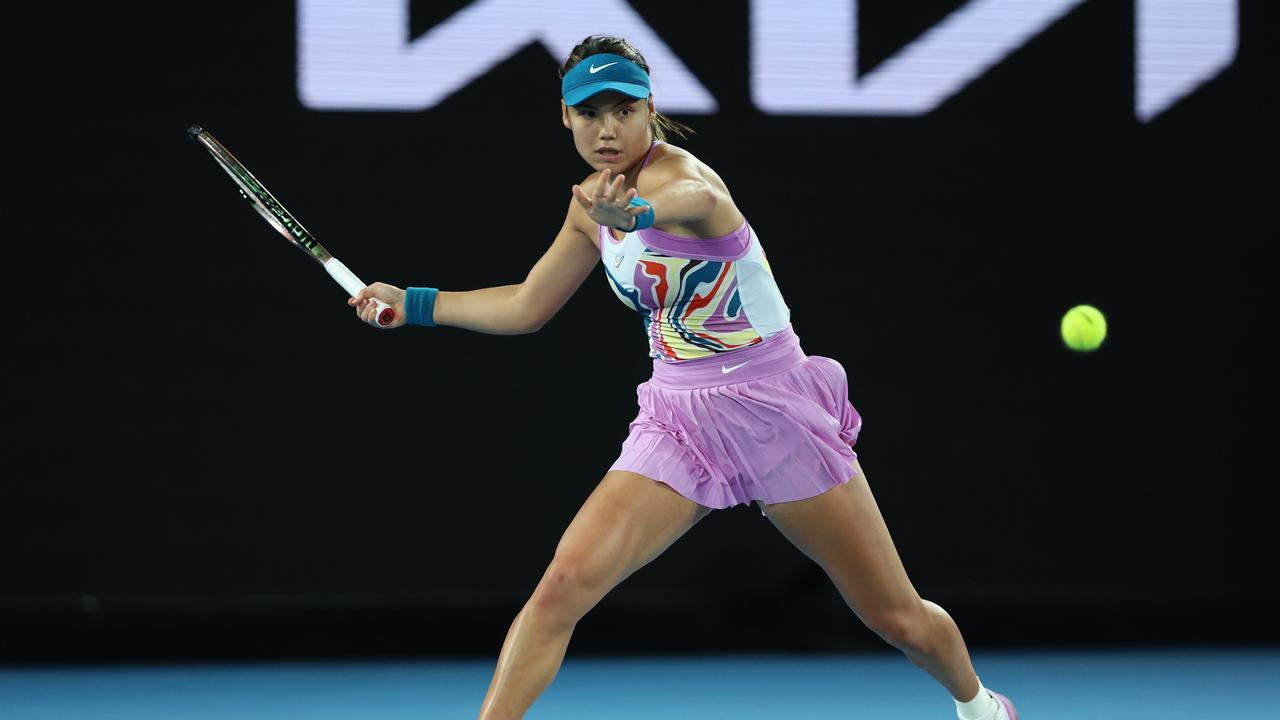 Raducanu revealed she was surprised to even make it to the tournament after suffering an injury. Picture: Clive Brunskill/Getty Images