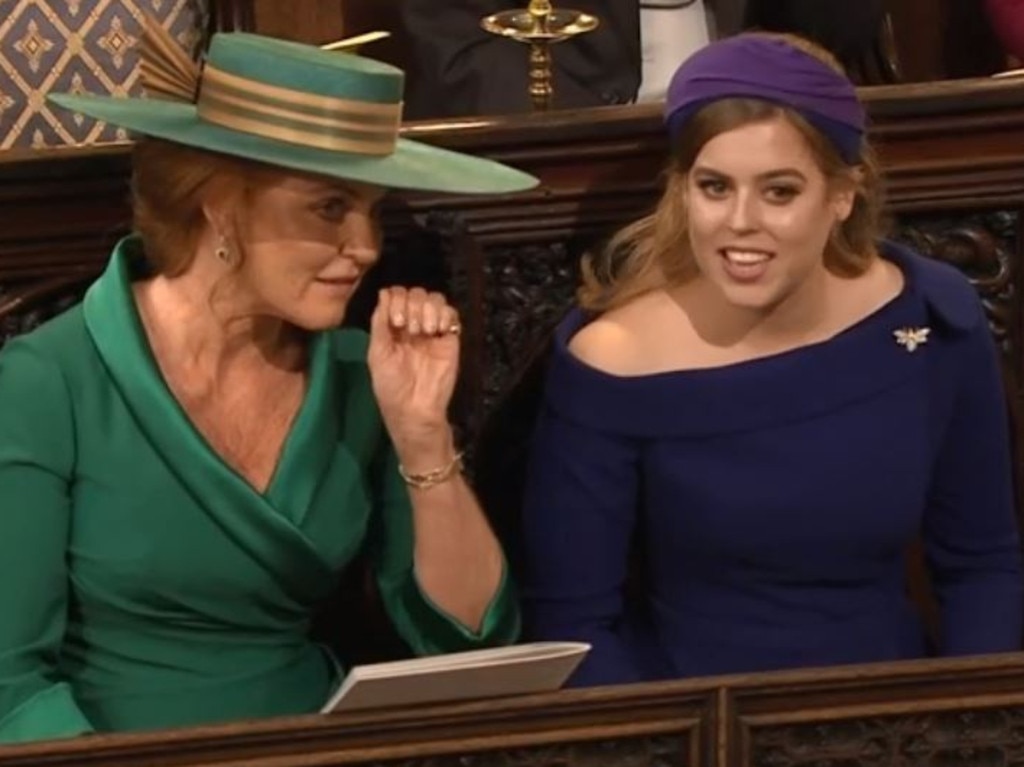 Sarah Ferguson and Princess Beatrice. Picture: Supplied