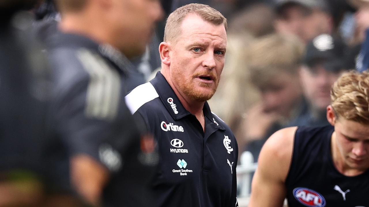 New coach Michael Voss has engineered a 3-0 start to the season for Carlton. Picture: Michael Klein