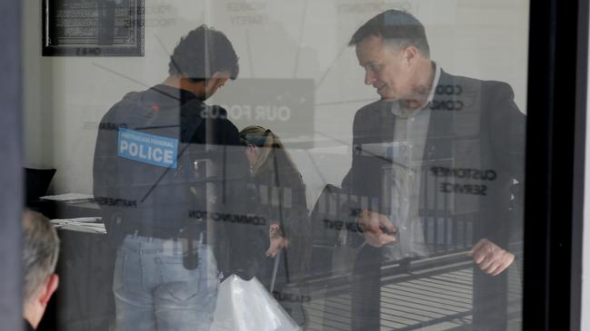 Australian Federal Police conduct raids on Western Sydney National Disability Insurance Scheme service providers. Picture: John Appleyard