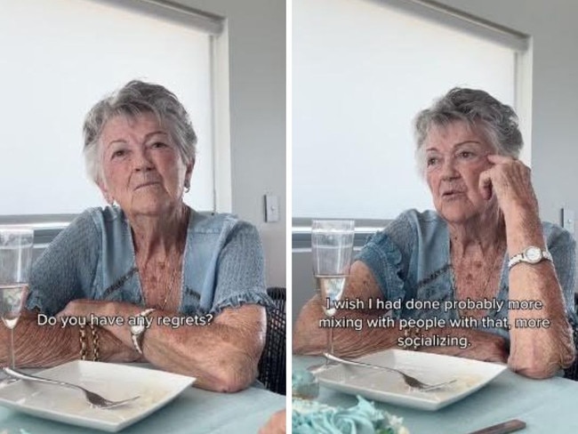 The bolshie grandmother had some sage advice for Tik Tok users. Picture: Tik Tok