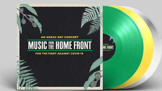 Music from the Home Front will be released on triple coloured vinyl next week. Picture: Mushroom