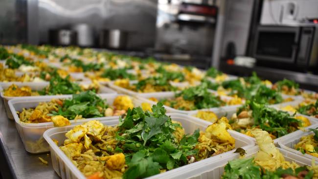 Prior to the COVID-19 pandemic, Nambour's Urban Angels Community Kitchen cooked a few hundred meals a week but quickly increased their production to meet the increasing demand for support. Picture: Laura Pettigrew