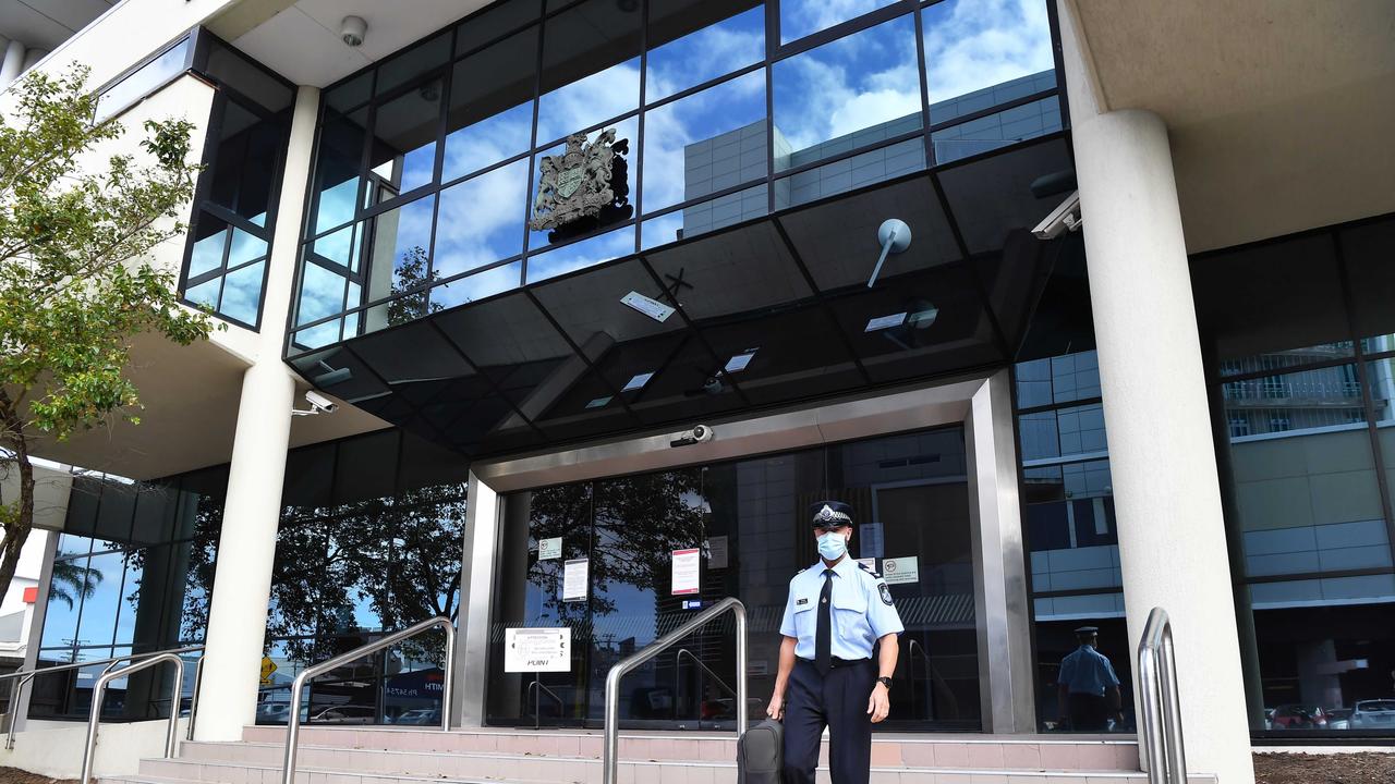 Tommy Lewis pleaded guilty in the Maroochydore District Court on Monday to possessing child exploitation material. Pictured is a police prosecutor leaving court. Picture: Patrick Woods