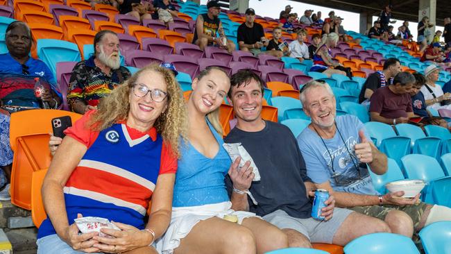 Fans at the Gold Coast Suns v Western Bulldogs 2025 AFL match at TIO Stadium. Picture: Pema Tamang Pakhrin