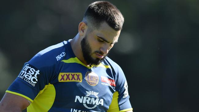 Jack Bird during a Brisbane Broncos training session.