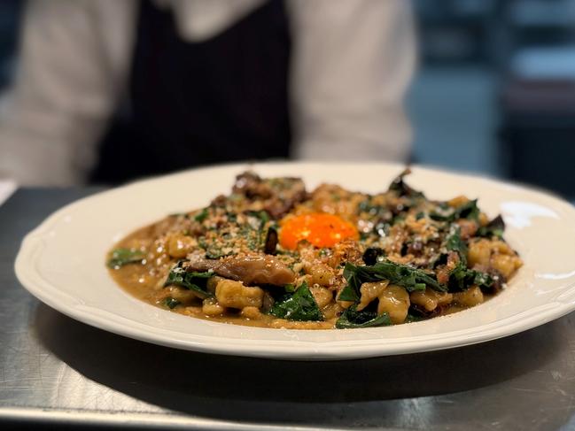 A plate of Six Russell Bistro’s mushroom spaetzle. Picture: Supplied