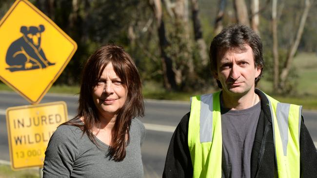 Wildlife awareness month. Carers in the Trentham area. Fiona Corke with carer Karl Dawson