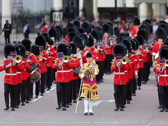 The Queen's guard during the Trooping the Colour parade. Picture: Getty Images