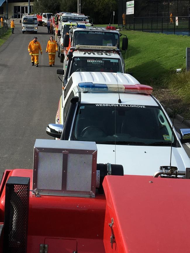 The convoy took to Warburton Highway. Picture: Supplied