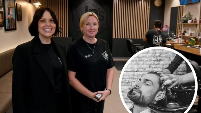 JB's Barbers' Lorin Sinclair and Jenna Millar are looking forward to pampering the customers coming into their new store at Castletown Shoppingworld. Picture: Evan Morgan.