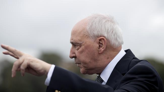 Former Prime Minister Paul Keating during a press conference at Barangaroo. Picture: NCA NewsWire / Nikki Short