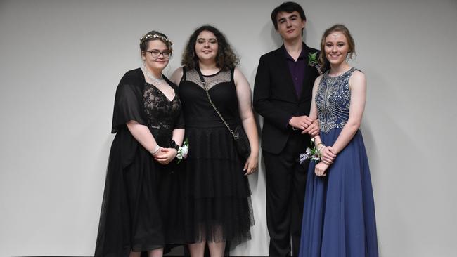 Kayla Russell, Kadence Handley-Rolph, Zoe Fajdiga and Mason Hardwick at the Warwick SHS formal.