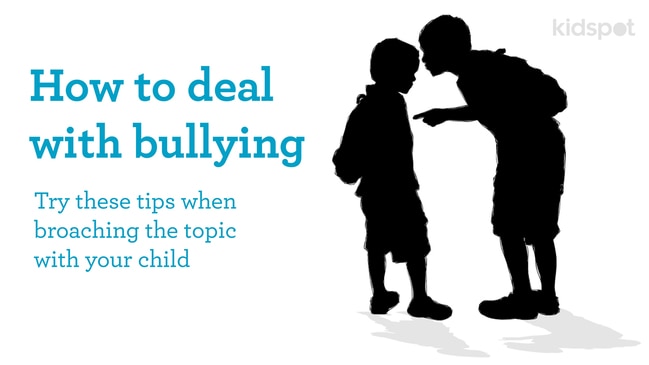 Hints and tips for parents on how to discuss bullying with their child.