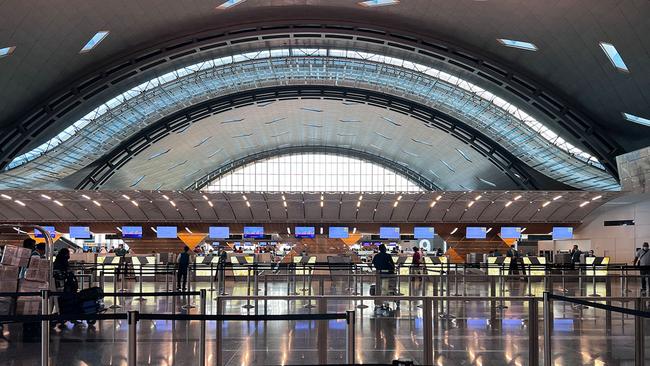 At Doha Airport, transiting flyers are processed with blinding efficiency.