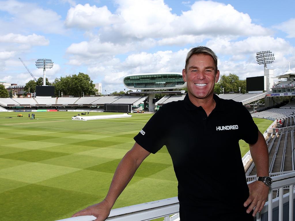 Shane Warne, pictured at Lord's Cricket Ground in London, in 2019. Picture: Jack Thomas/Getty Images for The Hundred)