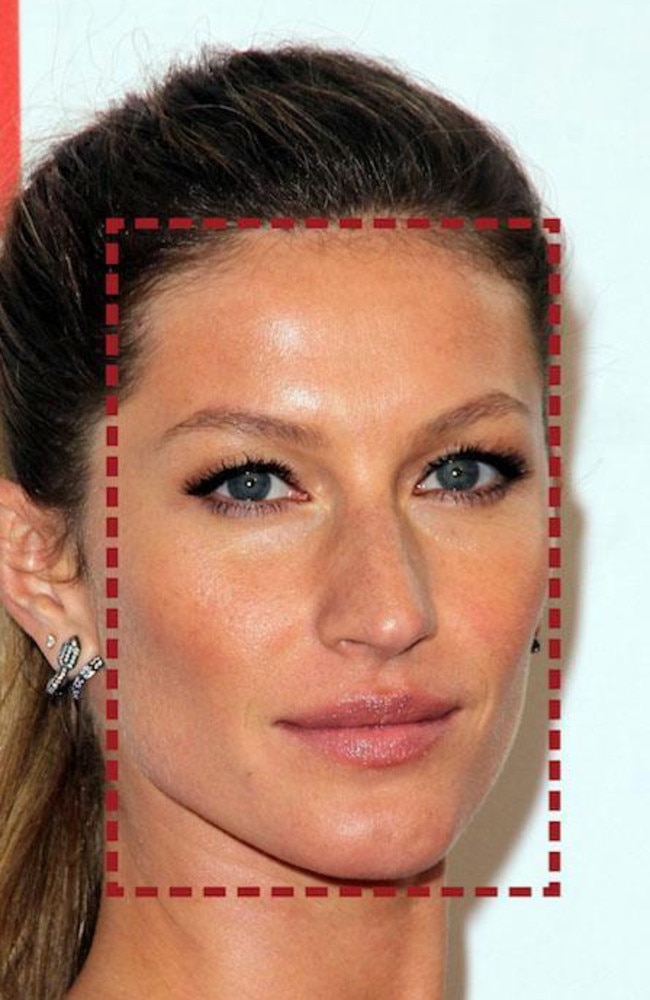 Model Giselle Bundchen has the fifth most popular shape, an oblong face, according to Dr De Silva.