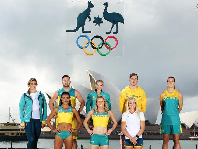 These uniforms will be worn by Australian athletes at the Olympics in Rio. Picture: Brett Costello