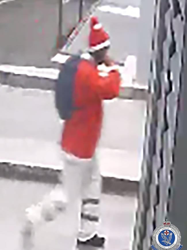 The Bad Santa on CCTV that police believe can help them with their investigation.