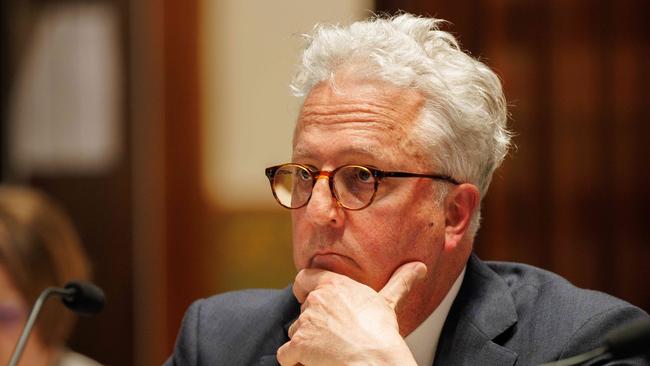 University of Sydney vice-chancellor Mark Scott at a NSW Senate Estimates hearing. Picture: Max Mason-Hubers / NewsWire