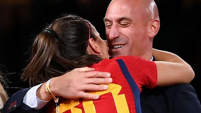 Ex Spanish football boss Luis Rubiales barred from approaching player he kissed. (Photo by FRANCK FIFE / AFP)