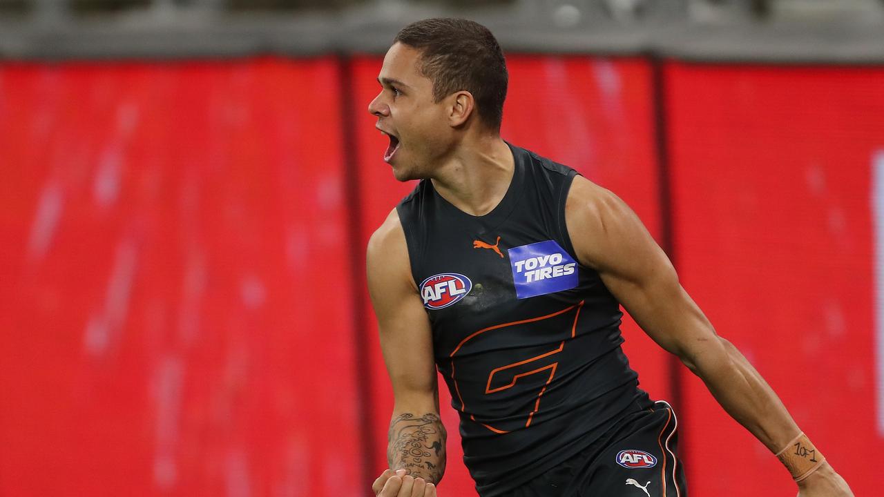 Bobby Hill has played 30 games and kicked 25 goals for the Giants since making his AFL debut in 2019. Photo by Will Russell/AFL Photos via Getty Images