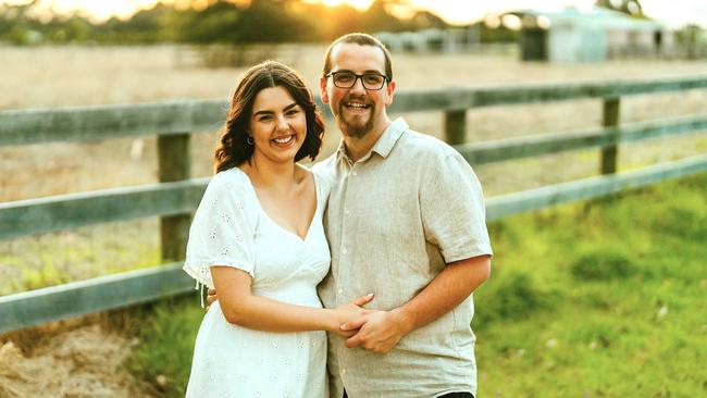 Chantel Blake and Jackson Croft found true love at work. Picture: Emily Howlett