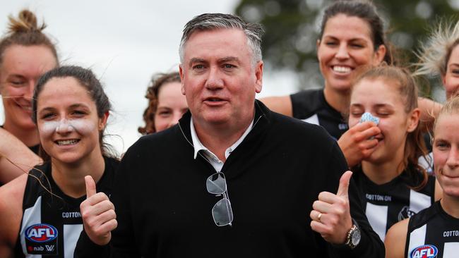 Collingwood president Eddie McGuire says the AFL will now try its best to get a fly in, fly out model up. Picture: Dylan Burns/AFL Photos via Getty Images