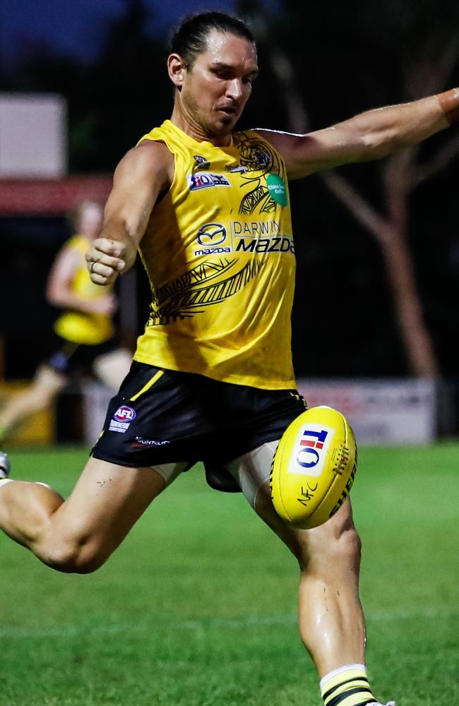 Nightcliff's Cam Ilett could miss important match against Southern Districts. Picture: Celina Whan / AFLNT Media