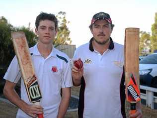 HEAD-TO-HEAD: Allora captain Sean Bryson and Sovereign Animals Luke Cullen will battle for reserve-grade cricket supremacy on Saturday. Picture: Gerard Walsh