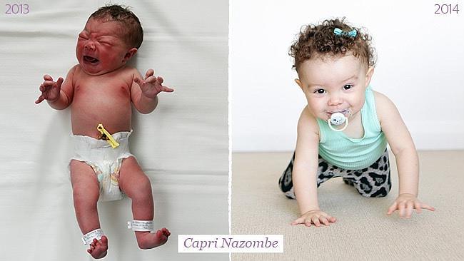 Capri Nazombe Mother Kristyn Nazombe: Capri is a vivacious baby; she is very independent 