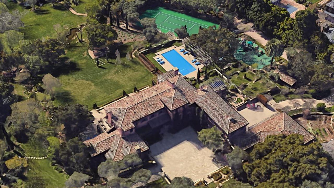 Prince Harry and Meghan Markle's Montecito estate. Picture: Google Maps