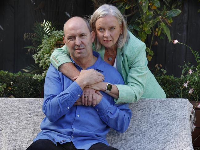 Former footballer Nigel Kellett and partner Sue. Picture: Michael Klein