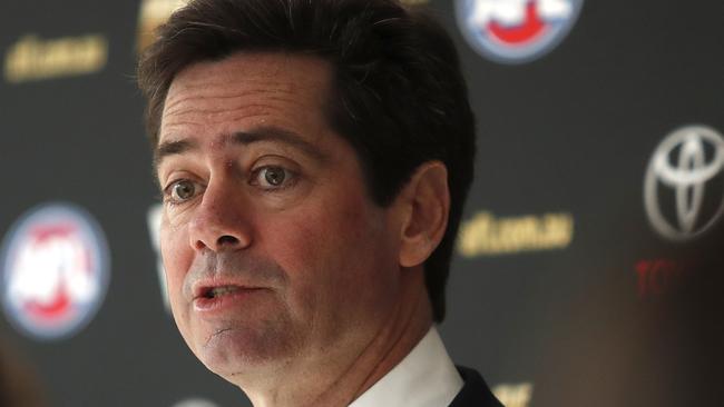 AFL chief Gillon McLachlan said that while the case was yet to be proven, West Coast had accepted the suspension. Picture: Getty Images