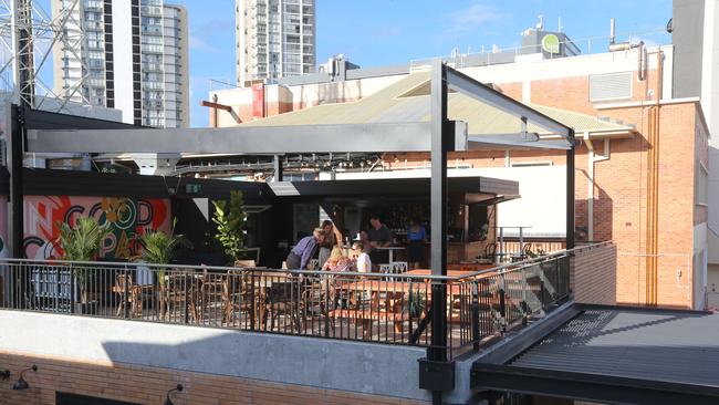 Mr PP's Deli and Rooftop from the neighbouring ex-ambulance station. Picture Mike Batterham