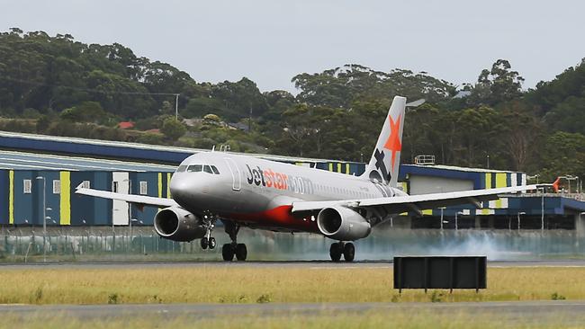 Jetstar confirmed the ­announcement had been made, attributing it to an overzealous, casually employed crew member / Picture: Brendan Radke.