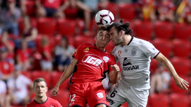 Adelaide United’s Carlo Armiento is understood to be unhappy and could be moving clubs in January. Picture: AAP Image/Kelly Barnes.