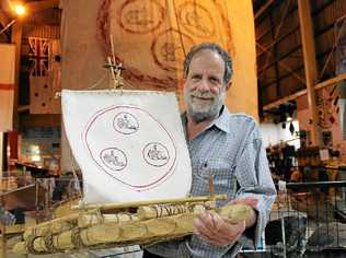 RAFT REFLECTION: Gabriel Salas, one of the original crew of the 1973 Las Balsas raft expedition which landed in Ballina in 2013. Picture: Graham Broadhead